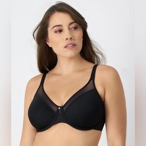 Bali One Smooth U Ultra Light Underwire Bra - 42C - Black